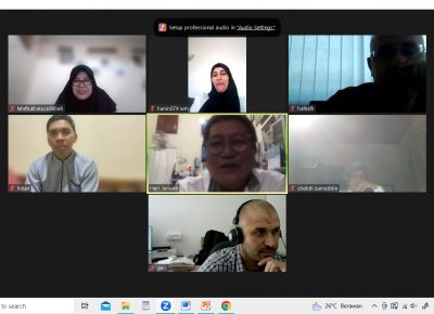 Rapat Monev Pembelajaran Pertengahan Semester Pada Mahasiswa Baru Magister Ekonomi Syariah asal Tunisia