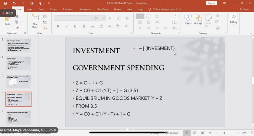 Perkuliahan Islamic Macro Advanced Bersama Mahasiswa Asing asal Tunisia