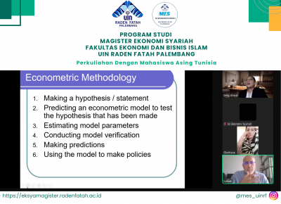 Perkuliahan Econometrics Bersama Mahasiswa Asing asal Tunisia