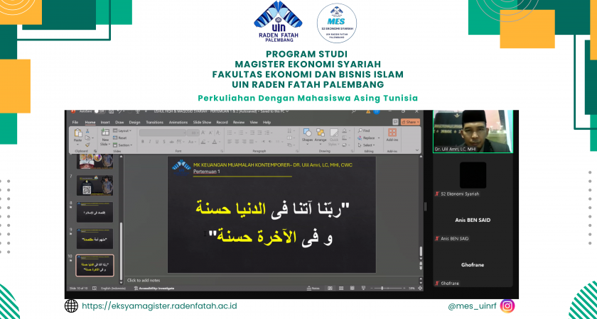 Perkuliahan Contemporary Financial Transactions Bersama Mahasiswa Asing asal Tunisia